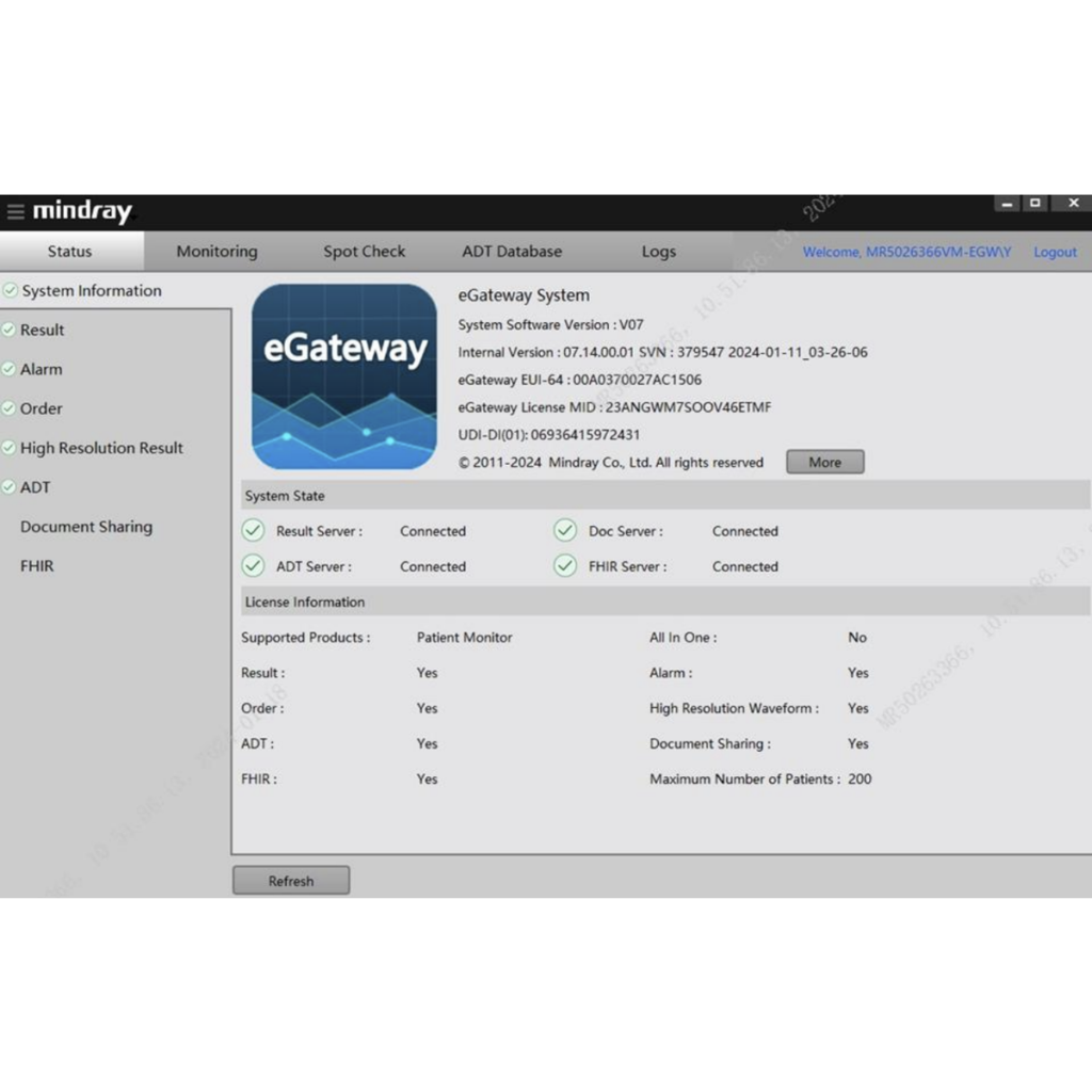 Mindray eGateway System